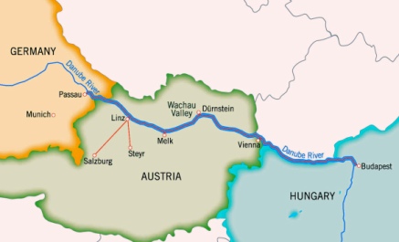 Figure 1: Map showing the location of Wachau.