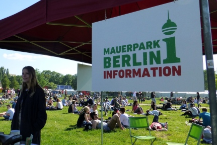 Figure 7: Mauerpark (white tents in the background show the flea market).