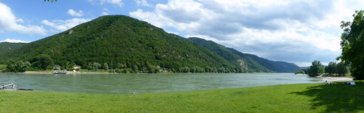 Figure 3: Panoramic view of Wachau Valley across the Danube.