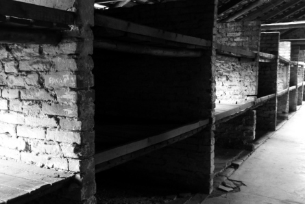 Figure 3: Interior of a barrack at Birkenau.